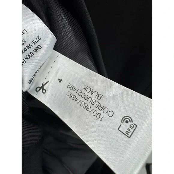 Veronica Beard Miller Blazer Black Double Breasted Silver Button Jacket 4 NEW - Picture 13 of 15